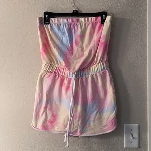 Medium Almost Famous Tie Dye Starpless Romper